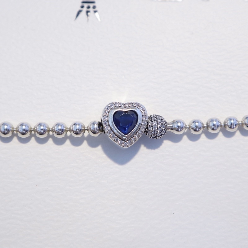 Vòng bi bạc xâu charm đá- ẢNH THẬT- Trang sức bạc Venus