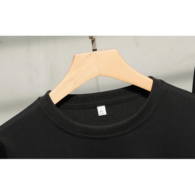 Áo Thun cotton Cổ Tròn Dài Tay Dáng Rộng In Họa Tiết Thời Trang Thu Đông Mới Cho Nam