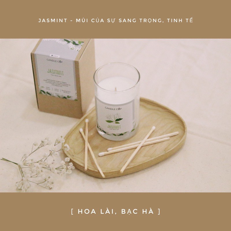 Nến thơm mùi Hoa Lài , Bạc Hà - Candle Cup