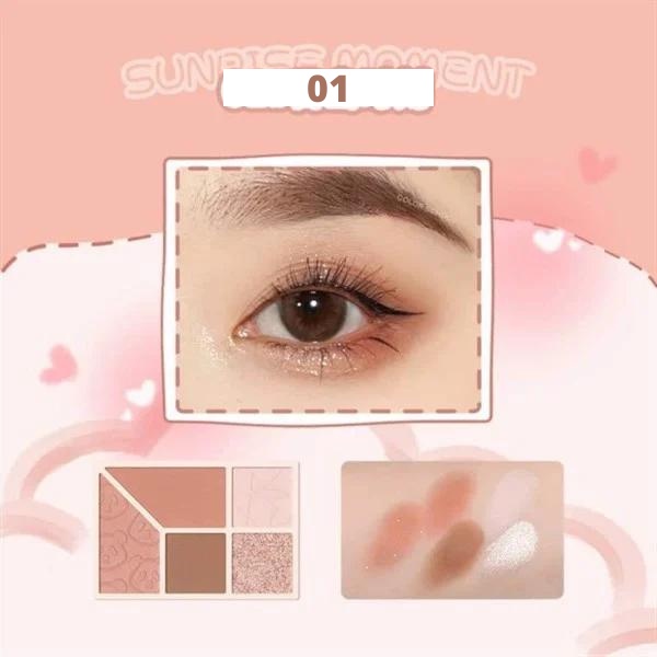 Bảng Phấn Mắt 5 Ô Gấu Trúc COLOR SCHOOL Little Panda Eyeshadow Pallete