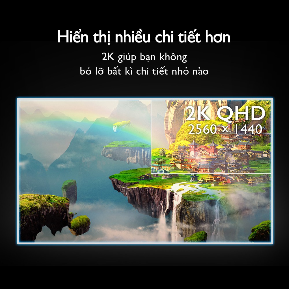 Màn hình Gaming BenQ EX2780Q 27 inch 2K 144Hz với HDRi, FreeSync, phù hợp chơi Game, Giải trí và Làm việc ở nhà