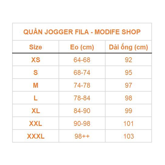 Quần Jogger Nam Nữ Fila Unisex Jogger Front Pocket Vải Mịn Mềm Êm - Modife Shop