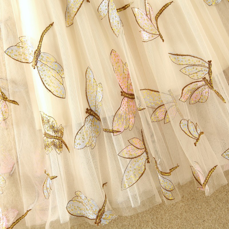 Chân Váy Lưới Thêu Hình Chuồn Chuồn Đính Kim Sa Nhiều Màu Sắc Dễ Thương Cho Nữ | BigBuy360 - bigbuy360.vn