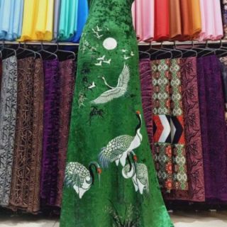 VẢI ÁO DÀI NHUNG NHẬT IN 5D