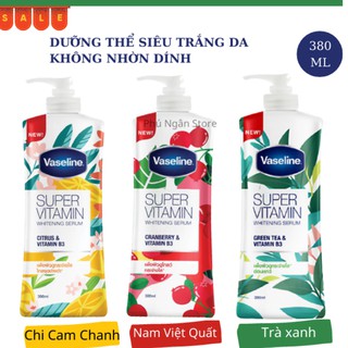Chai Dưỡng Thể VASELINE SUPER VITAMIN Whitening Serum Thái Lan 380ml