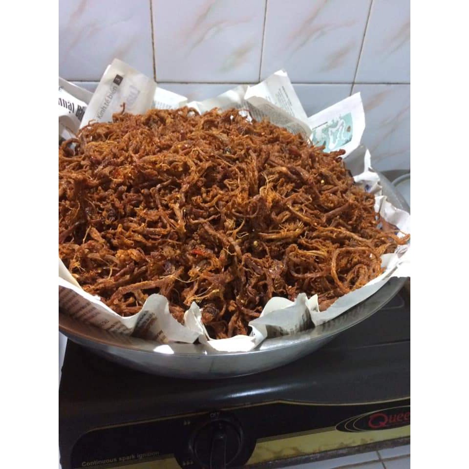 Khô bò xé sợi nhà làm loại 1 hũ nắp nhôm khối lượng tịnh 100gr và 200gr