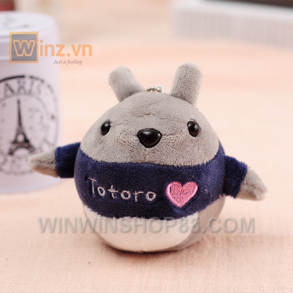 Móc khóa gấu bông mèo Totoro 9 cm móc khóa gấu bông cute treo cặp quà lưu niệm quà tặng người yêu cũ - Winz.vn