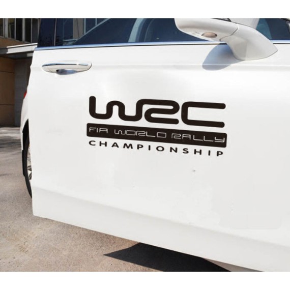 Logo decal tem xe thương hiệu WRC độc đáo,