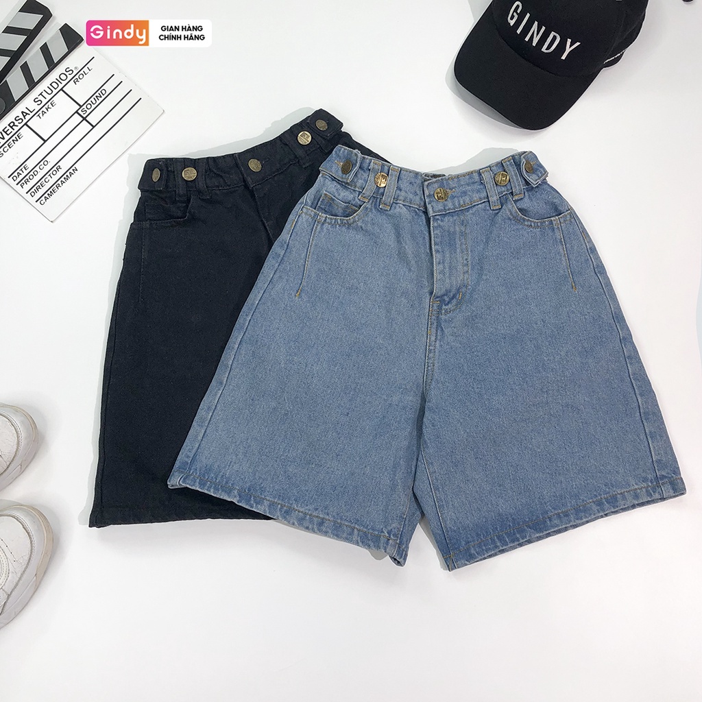Quần short jean nữ lưng cao co giãn GINDY dáng lửng phong cách thời trang Hàn Quốc năng động Q8101 | BigBuy360 - bigbuy360.vn