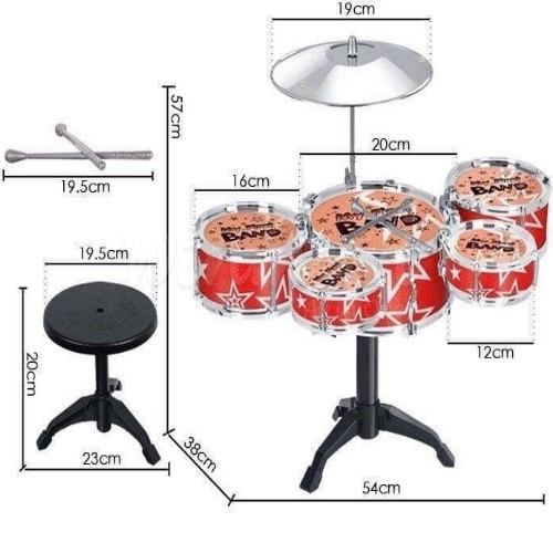 BỘ TRỐNG JAZZ DRUM 5 TRỐNG CÓ GHẾ