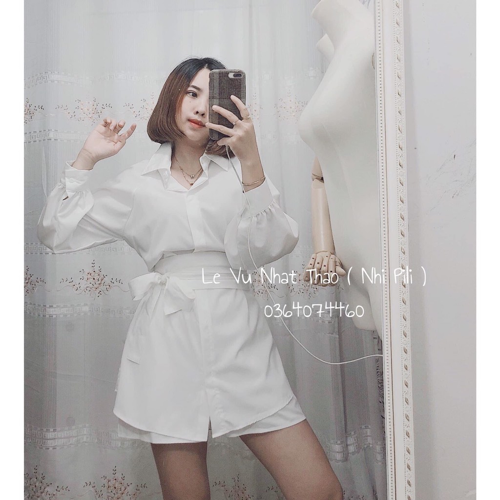 Sét Bộ Đồ Nữ Màu Trắng Xinh Xắn Chất Đũi Dày Mịn Mềm Mại Cho Các Bạn Nữ.