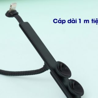 Cáp Lightning 1 m iWALK CSC002 Đen
