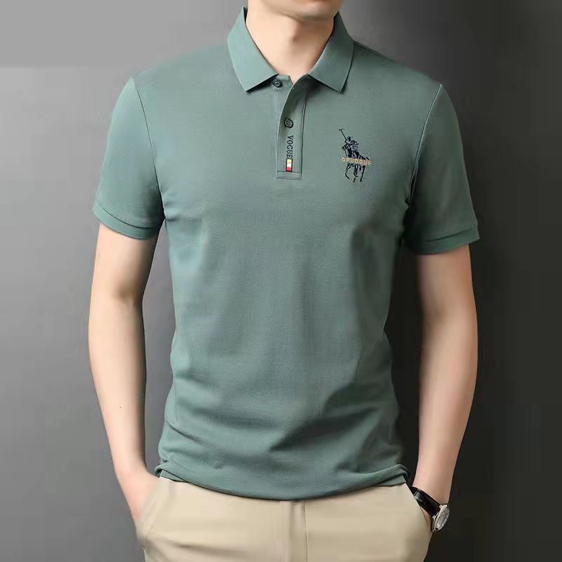 Áo Thun POLO Tay Ngắn Dáng Rộng Màu Sắc Đơn Giản Thời Trang Mùa Hè Cho Nam
