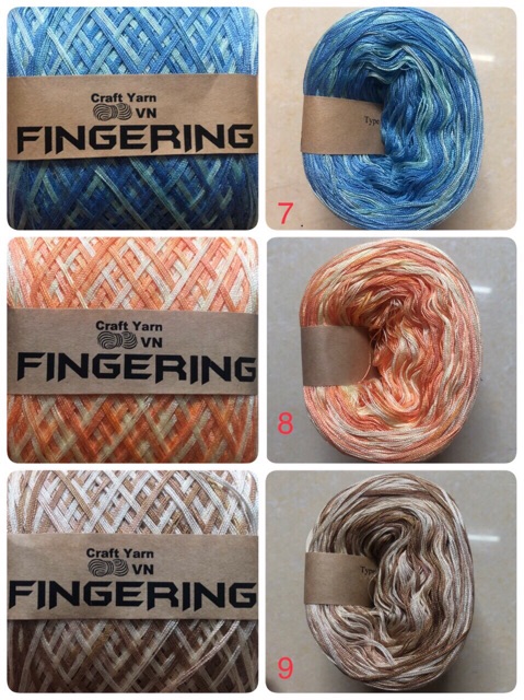 Sợi cotton bóng chập 4 FINGERRING