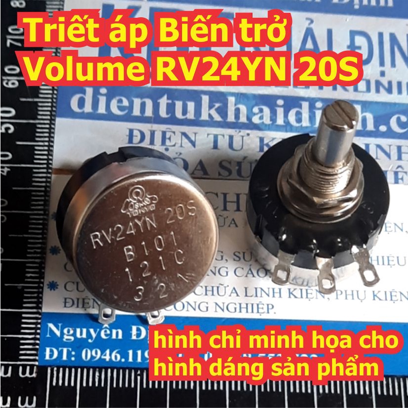 Triết áp Biến trở Volume RV24YN 20S các giá trị 100 Ohm ~ 1M Ohm kde8365