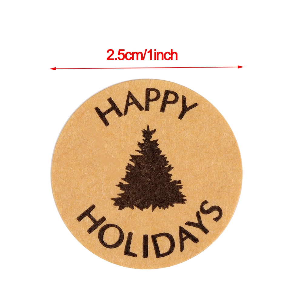 Bộ 500 nhãn dán hình cây thông trang trí quà tặng