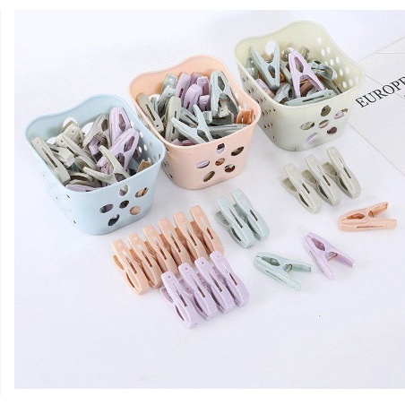 Kẹp Phơi Quần Áo Bằng Nhựa Nhiều Màu-K624