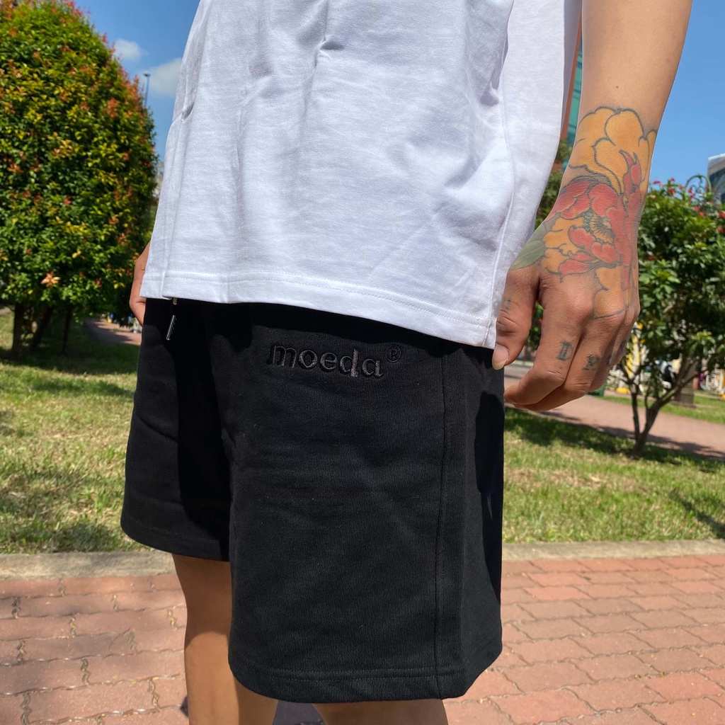 Quần Short Unisex Nam Nữ ( Đen &amp; Xám &amp; Trắng Kem ) Basic chất liệu xịn, thoải mái, dày dặn