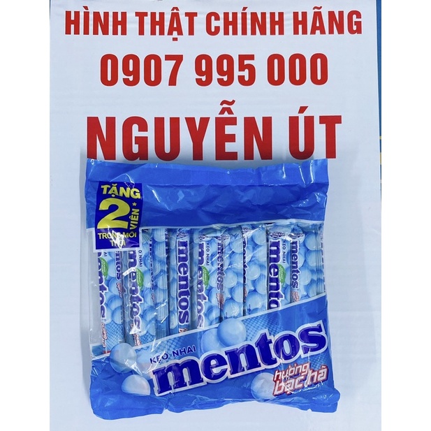 kẹo mentos bạc hà lốc 16 thỏi x 30g