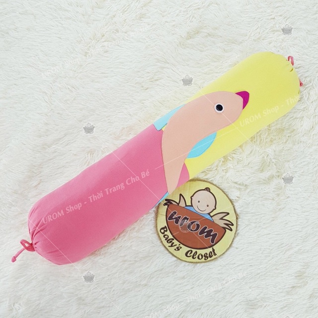 Gối ôm cara đắp hình thú 70x16cm cho bé