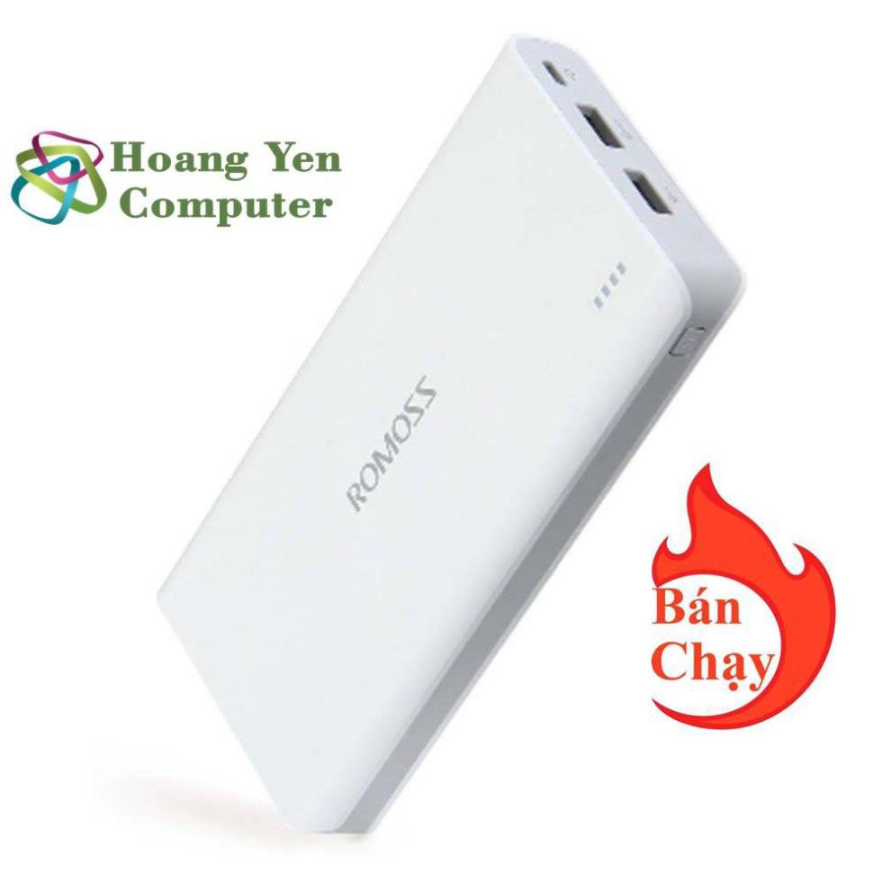 Sạc Dự Phòng Romoss Sense 6 20000mah - BH 1 Năm Chính Hãng | Pin dự phòng Romoss Sense 6