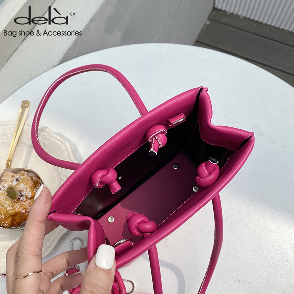 Dela Túi Đeo Vai Hình Vuông Cỡ Nhỏ 2022 Kiểu retro Thời Trang Mùa Xuân Cho Nữ