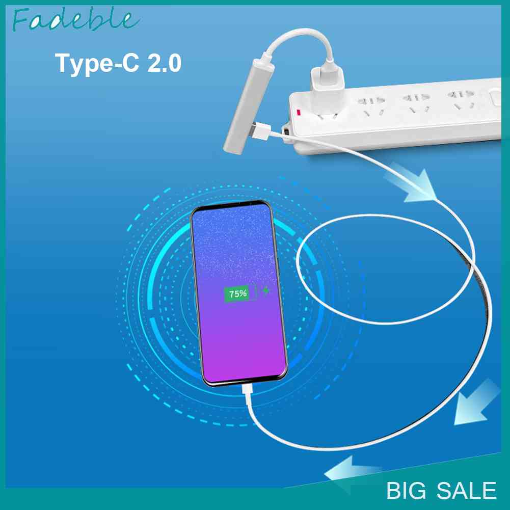 Bộ Chia Cổng Type-C USB C 4 Trong 1 USB 3.0 2.0 Chất Lượng Cao