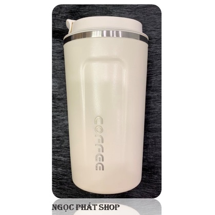 Bình giữ nhiệt, bình coffee Inox 2 lớp SUS 304 nắp bật tiện dụng 510ml
