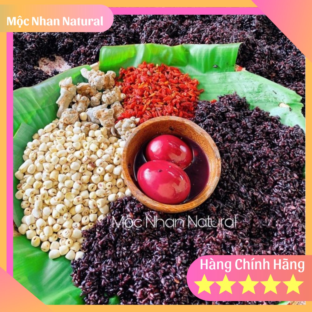 Ba Trăng trứng gà nếp cẩm handmade MỘC NHAN bồi bổ khí huyết, đẹp da, mượt tóc 1Kg