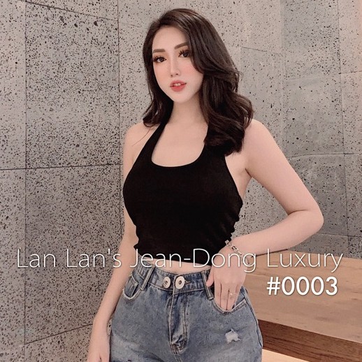 Áo yếm quàng cổ croptop cực xinh, Áo thun kiểu dáng ôm sexxy CS0018 NhiNhi Shop | BigBuy360 - bigbuy360.vn