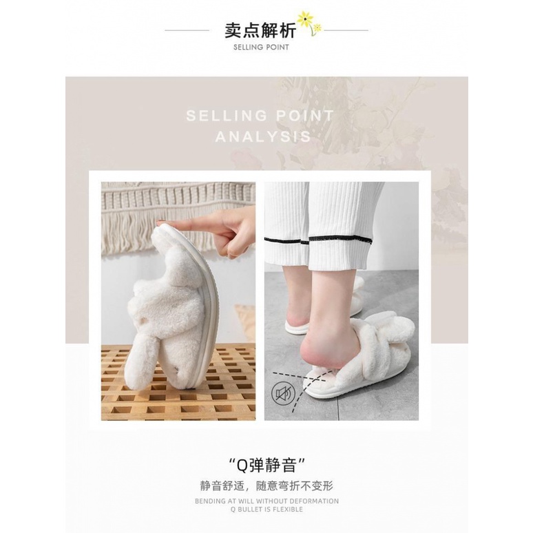 Dép Bông Đi Trong Nhà Hình Thỏ Dễ Thương Cho Cặp Đôi