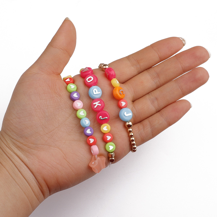 Set 100 Hạt Cườm Nhựa Acrylic 7x4mm Nhiều Màu Sắc Dùng Làm Đồ Chơi Cho Bé