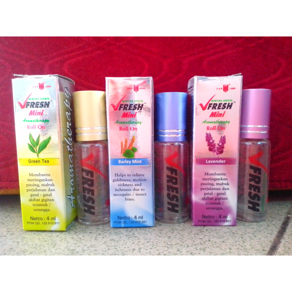 Dầu lăn tinh dầu thảo dược VFRESH 4cc