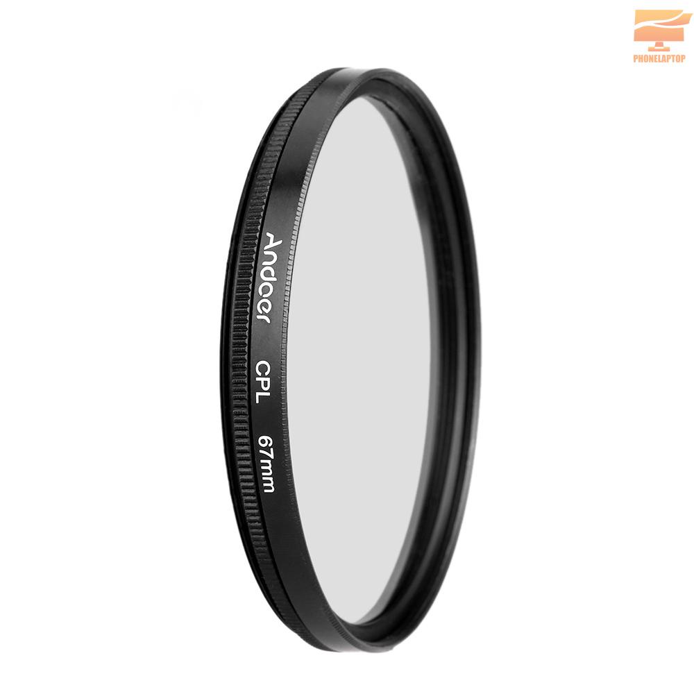 Bộ Lọc Ống Kính Máy Ảnh Andoer 67mm Uv + Cpl + Nd8 Nd8 Cho Nikon Canon Pentax Sony Dslr