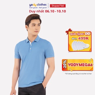 Áo thun polo nam YODY Coolmax cổ bẻ chất cotton cao cấp siêu mát tuyệt đối APM3519