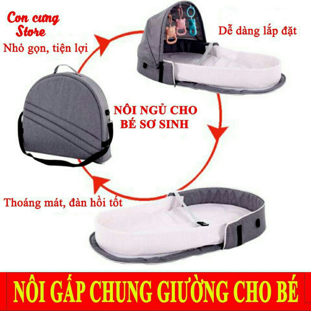 Giường nôi di động gấp gọn cho bé
