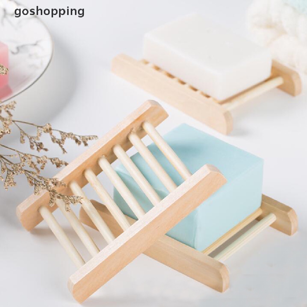 Khay Đựng Xà Phòng Bằng Gỗ Tre Tự Nhiên Giúp Khô Ráo Tiện Dụng