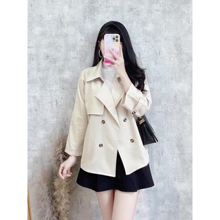 Áo Mangto nữ dáng ngắn - áo khoác Style Blazer