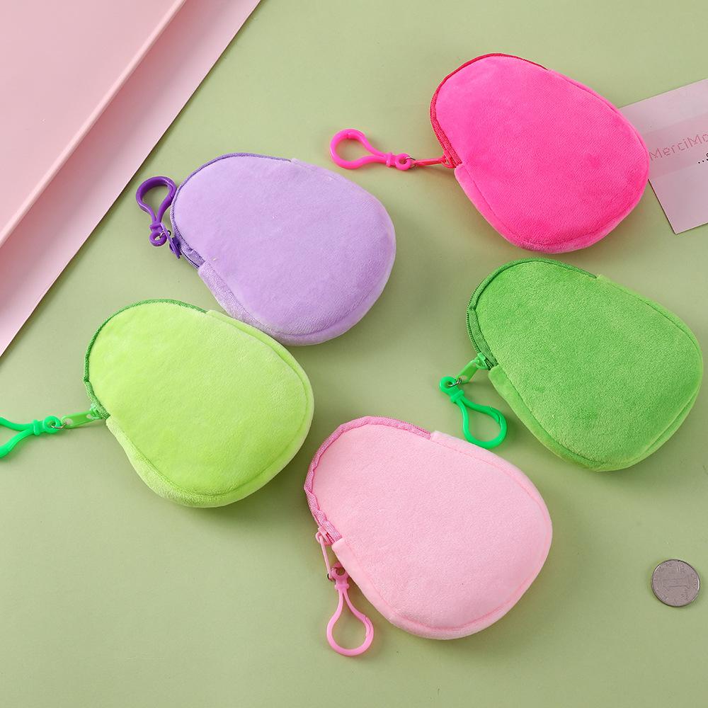 Ví Đựng Tiền Mini Bằng Lông Nhung Hình Trái Bơ Dễ Thương Xinh Xắn Cho Bé Gái