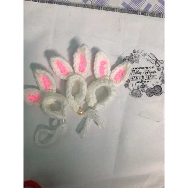 Mũ tai thỏ cho hamter.chột lang,sóc