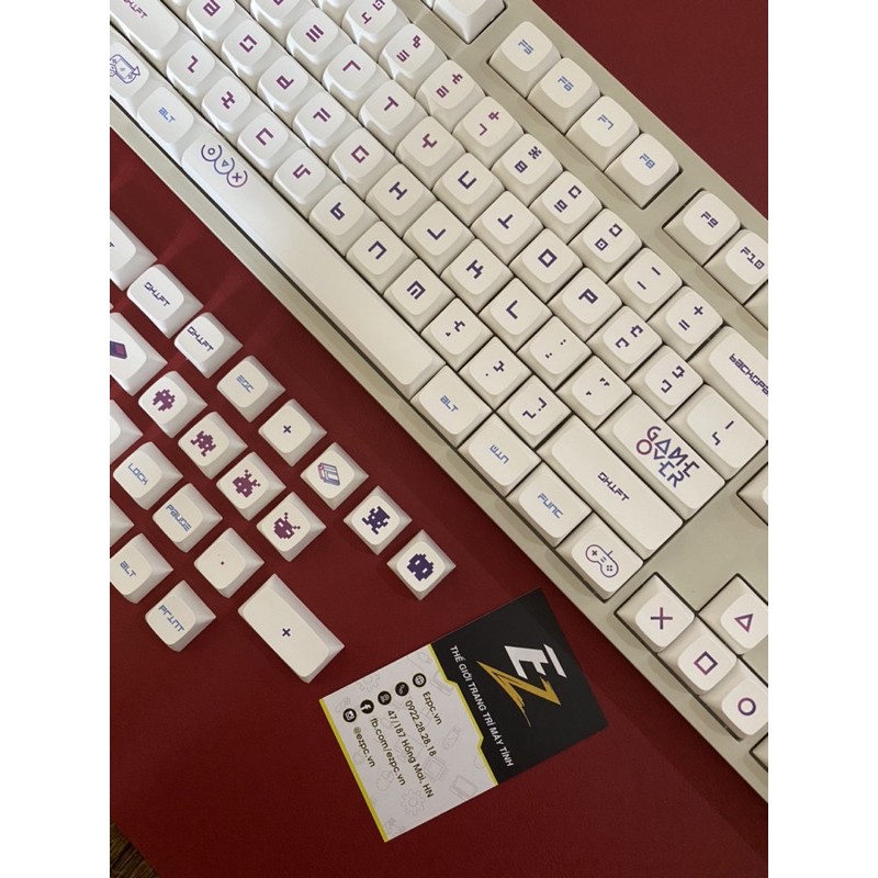 Set Keycap Thick Pbt Xda Gameover 141 nút cho bàn phím cơ