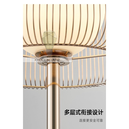 Đèn cây đứng MOYI-6620 mạ vàng với thiết kế độc đáo trang trí phòng khách