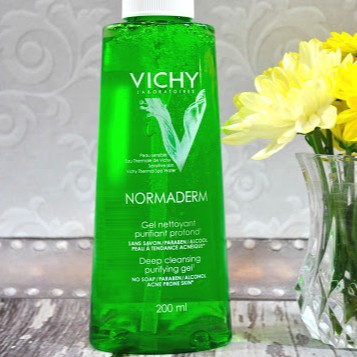 Vichy Normaderm Gel Nettoyant Purifiant - Gel Rửa Mặt Cho Da Hỗn Hợp Nhạy Cảm 400ml