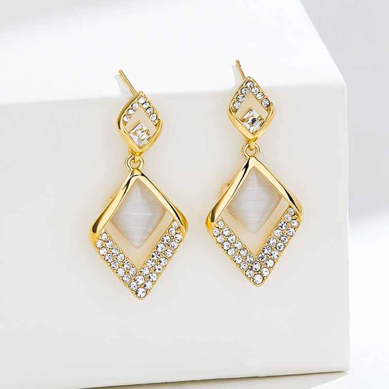 Khuyên Tai Dáng Dài Đính Đá Kim Cương 2022 Thời Trang Mới Hàn Quốc Cao Cấp Cho Nữ