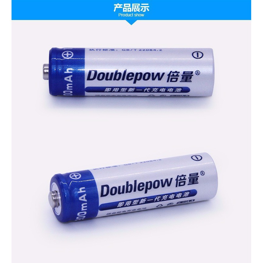 Sạc pin đa năng Doublepow DP-B01 và 2pin Doublepow AA 1200mAh