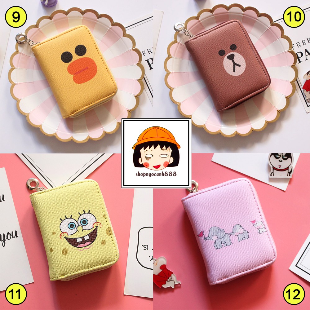 Bóp ví ngắn họa tiết Doraemon hoạt hình cầm tay cho nữ cute dễ thương | BigBuy360 - bigbuy360.vn
