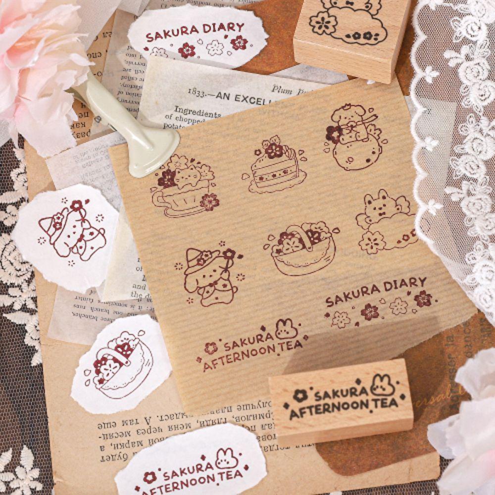 Con Dấu Bằng Gỗ Cao Su Dùng Trang Trí Sổ Tay Nhật Ký