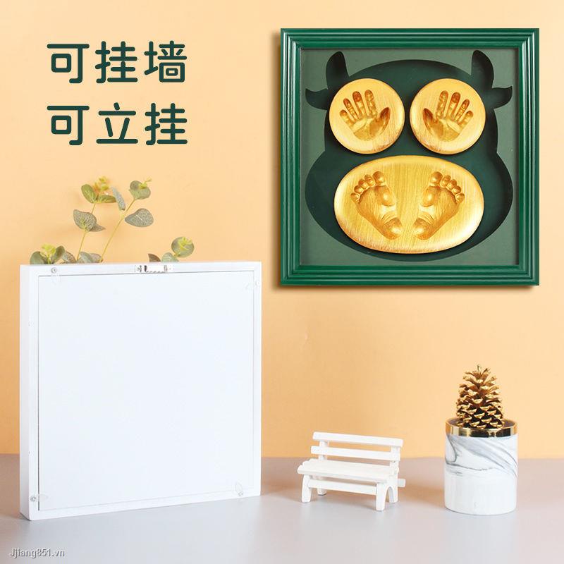 Khung Ảnh In Dấu Chân Tay Em Bé Sơ Sinh Toàn Bộ Bàn Chân