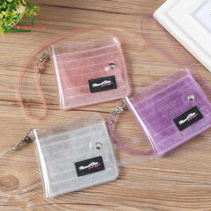 Ví nhựa PVC trong suốt đựng thẻ gấp gọn tiện lợi