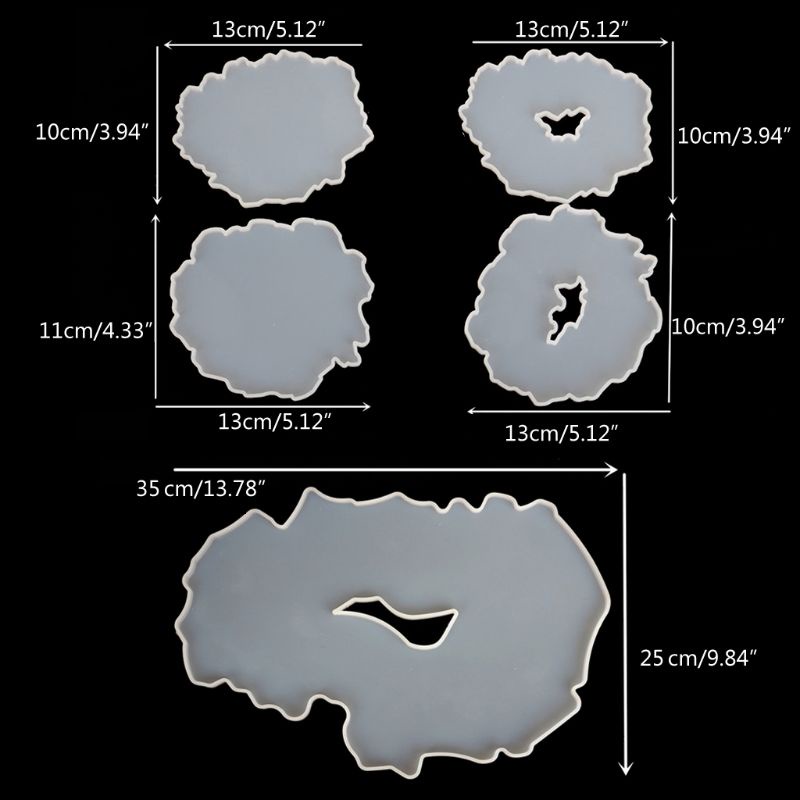 Khuôn Silicone Làm Đế Lót Ly Hình Tròn Cỡ Lớn Tiện Dụng